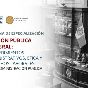 Diploma de Especializacion - Gestion Publica Integral: Procedimientos Administrativos, Etica y Derechos Laborales en la Administracion Publica